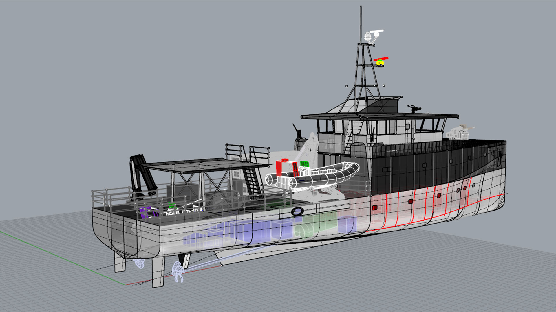 ENSTA Bretagne : Travail de conception d'un patrouilleur, projet d'architecture navale