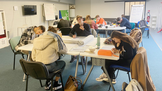 ENSTA Bretagne : cours de Lean management à Nantes - travail sur table