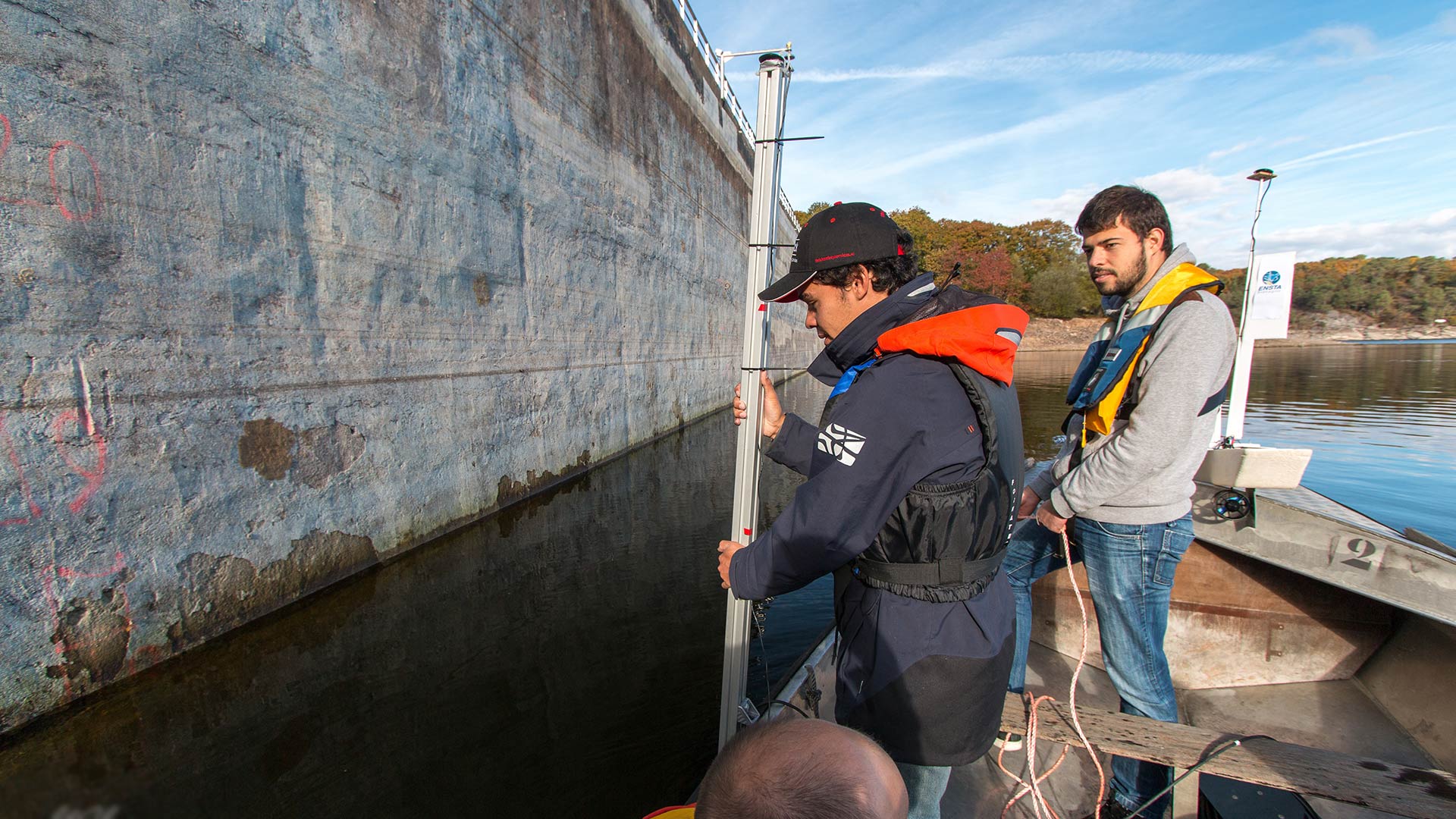 ENSTA Bretagne : mesures hydrographie lac de barrage de Guerlédan