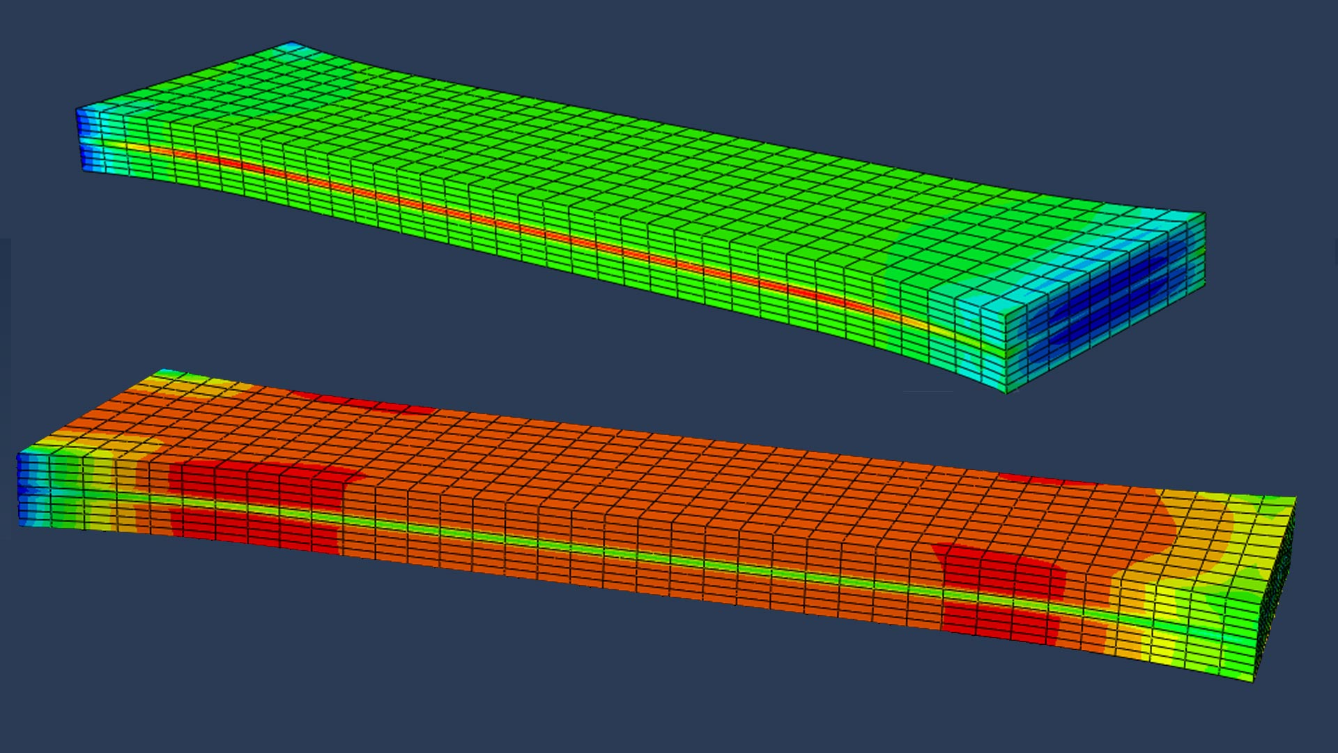 ENSTA Bretagne : Modélisation avancée des matériaux -  simulation d'essai de traction sur éprouvette de matériau composite à 3 couches