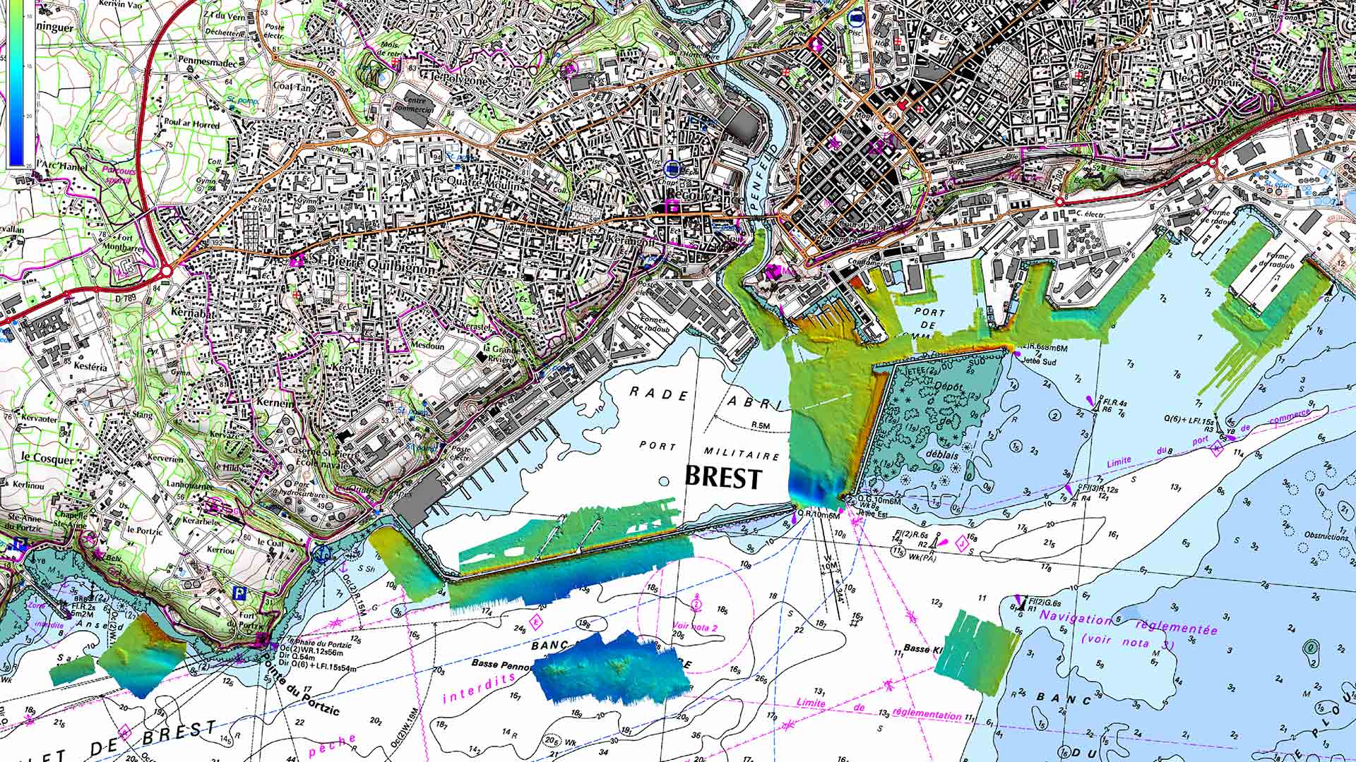 ENSTA Bretagne : levés hydrographiques en rade de Brest