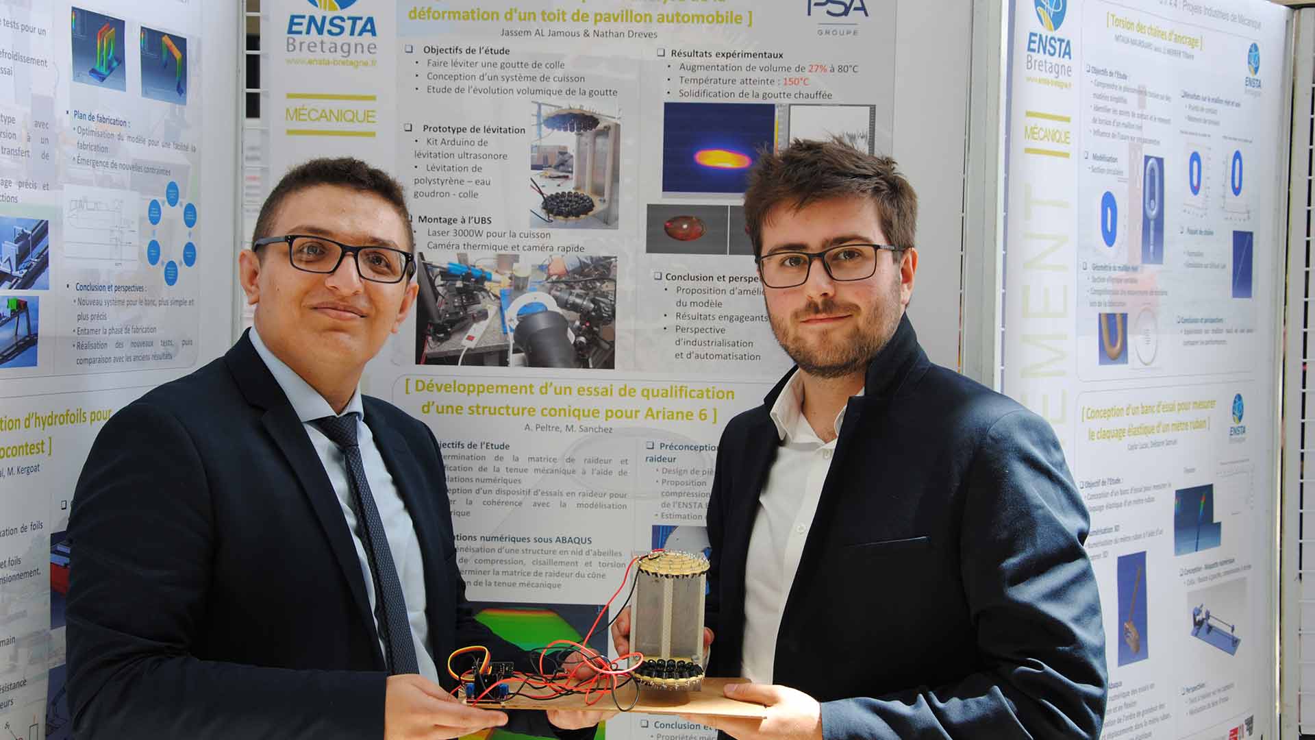 ENSTA Bretagne : présentation du projet mené en sciences mécaniques pour PSA par des étudiants de 2e année