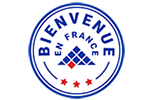 Logo Bienvenue en France 3 étoiles atteste du meilleur niveau de qualité pour l'accueil des étudiants internationaux
