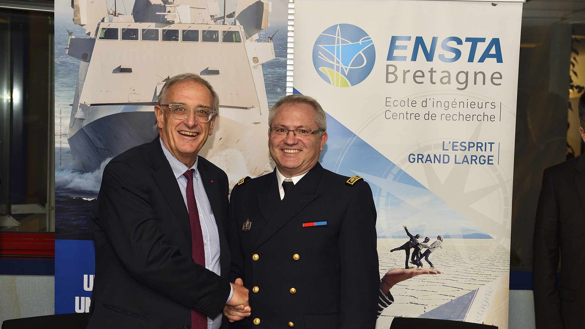 ENSTA Bretagne & Naval Groupe créent SENI : un nouveau laboratoire commun de recherche et d'innovation sur les systèmes embarqués navals intelligents