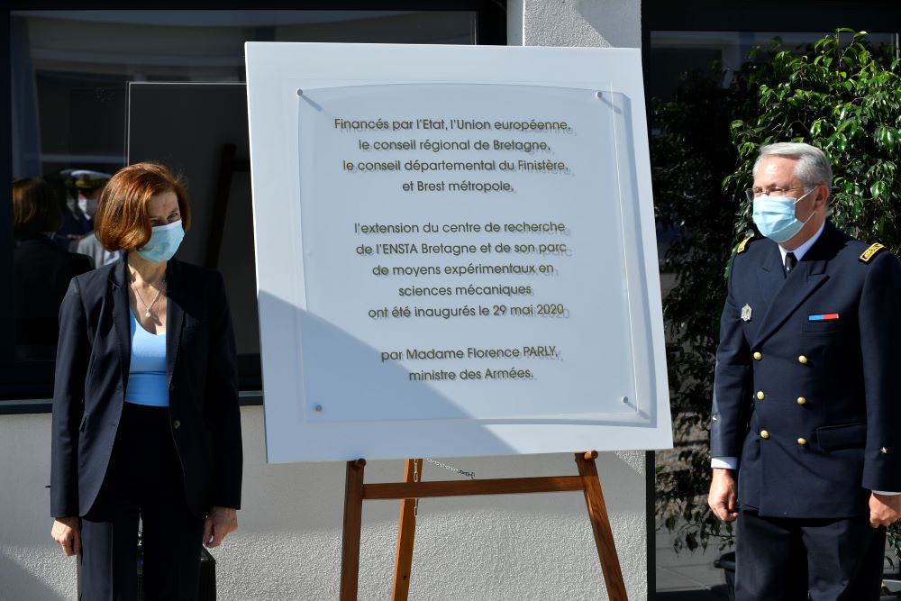 ENSTA Bretagne : Inauguration de l’extension du centre de recherche en sciences mécaniques de l'ENSTA Bretagne par Florence Parly, ministre des Armées