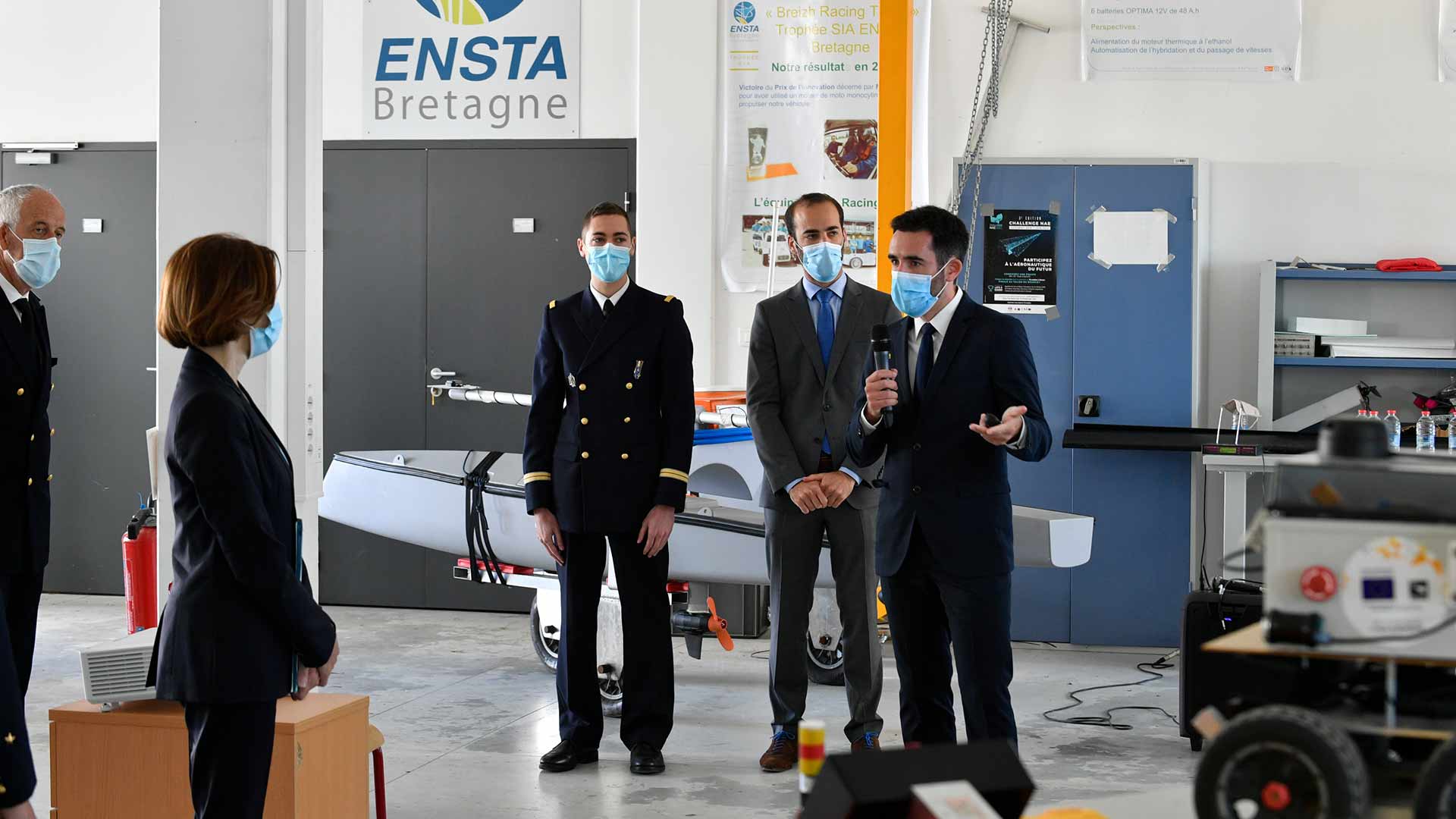 ENSTA Bretagne : visite du centre de recherche en technologies de l'information et des activités en robotique autonome