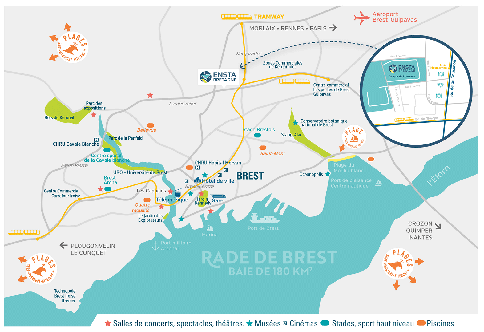 Accès ENSTA Bretagne