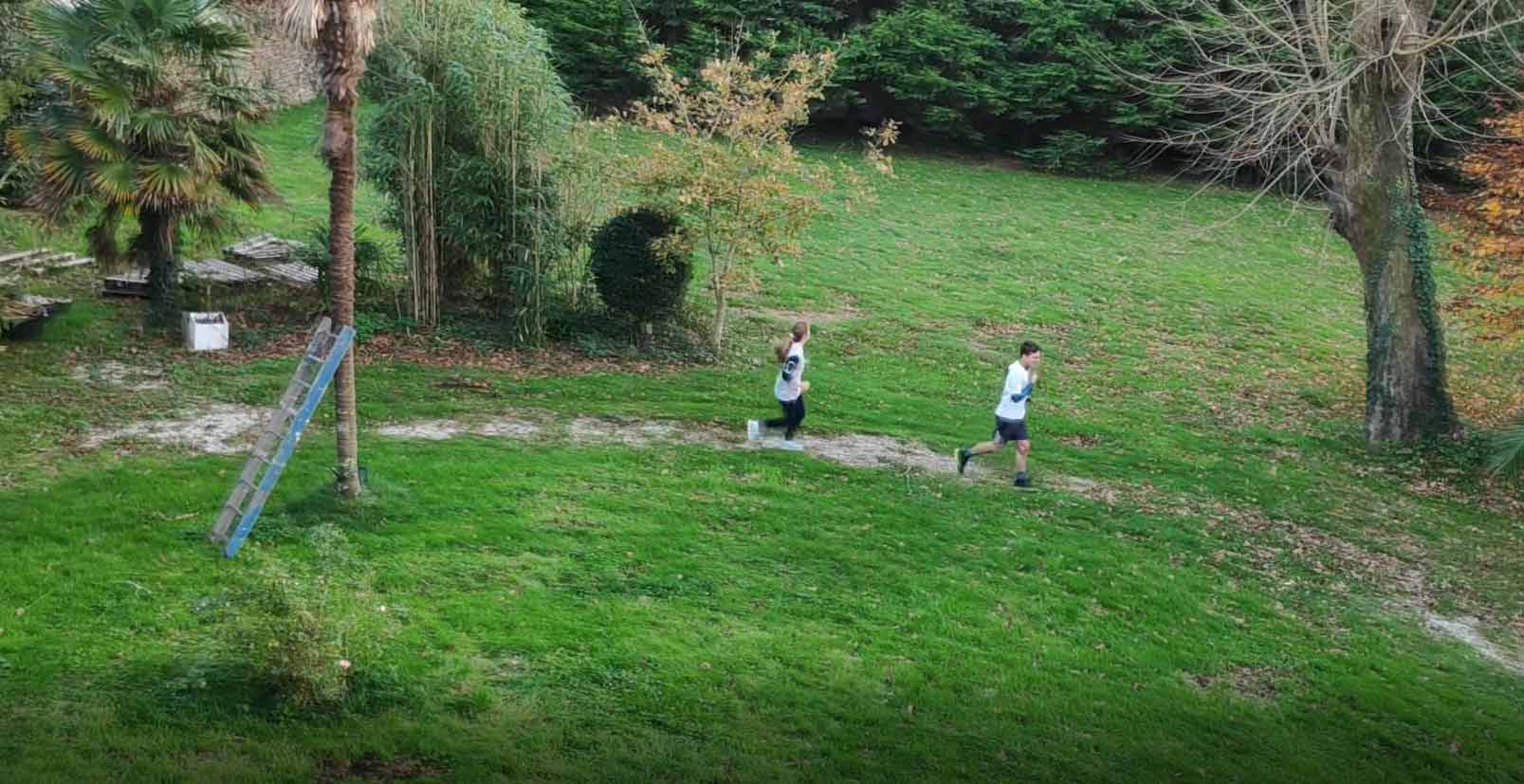 ENSTA Bretagne : Course à pied dans son jardin pendant le confinement