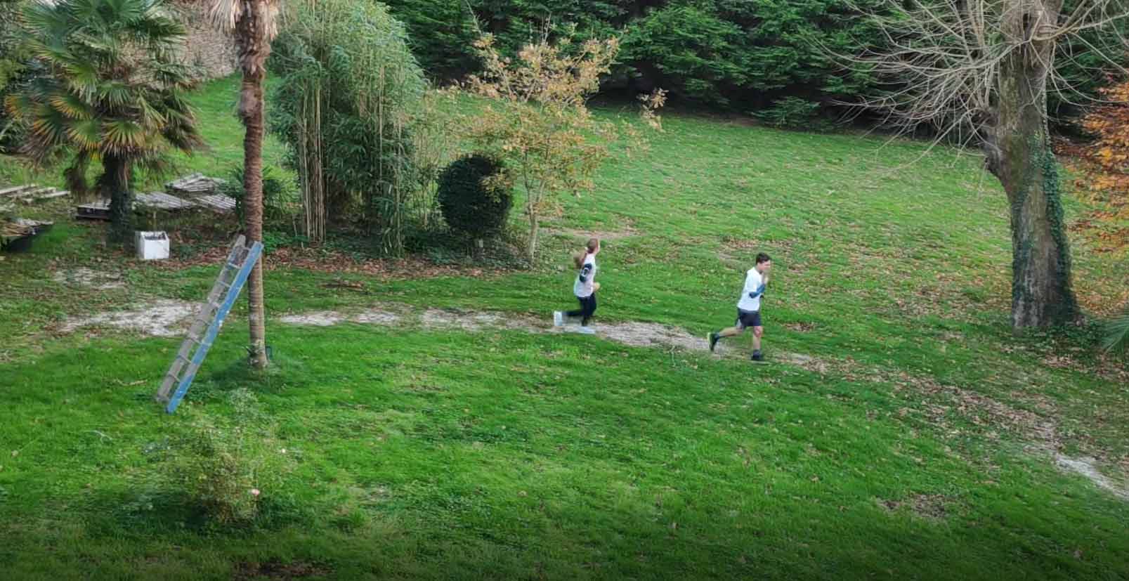ENSTA Bretagne : Course à pied dans son jardin pendant le confinement