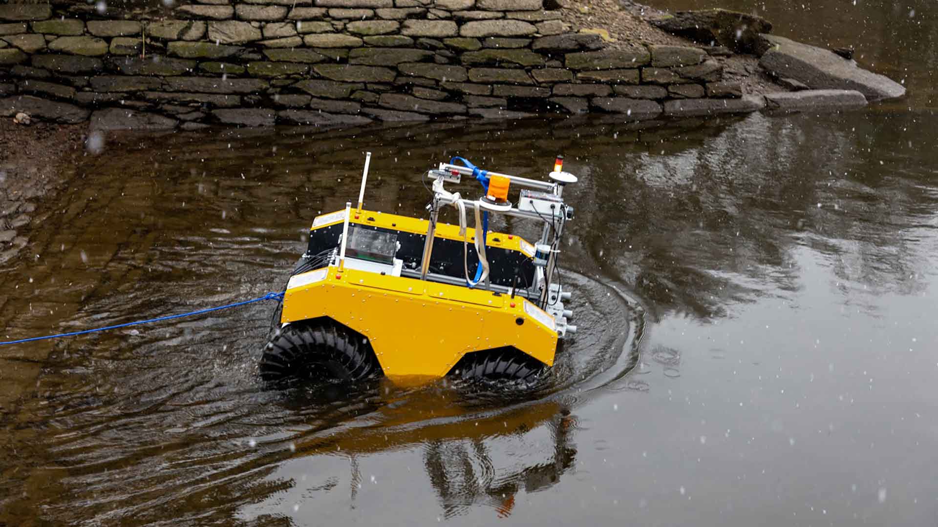 ENSTA Bretagne : essais du robot Wharthog