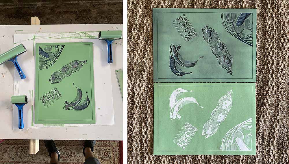 ENSTA Bretagne : Atelier Larouf Linogravure
