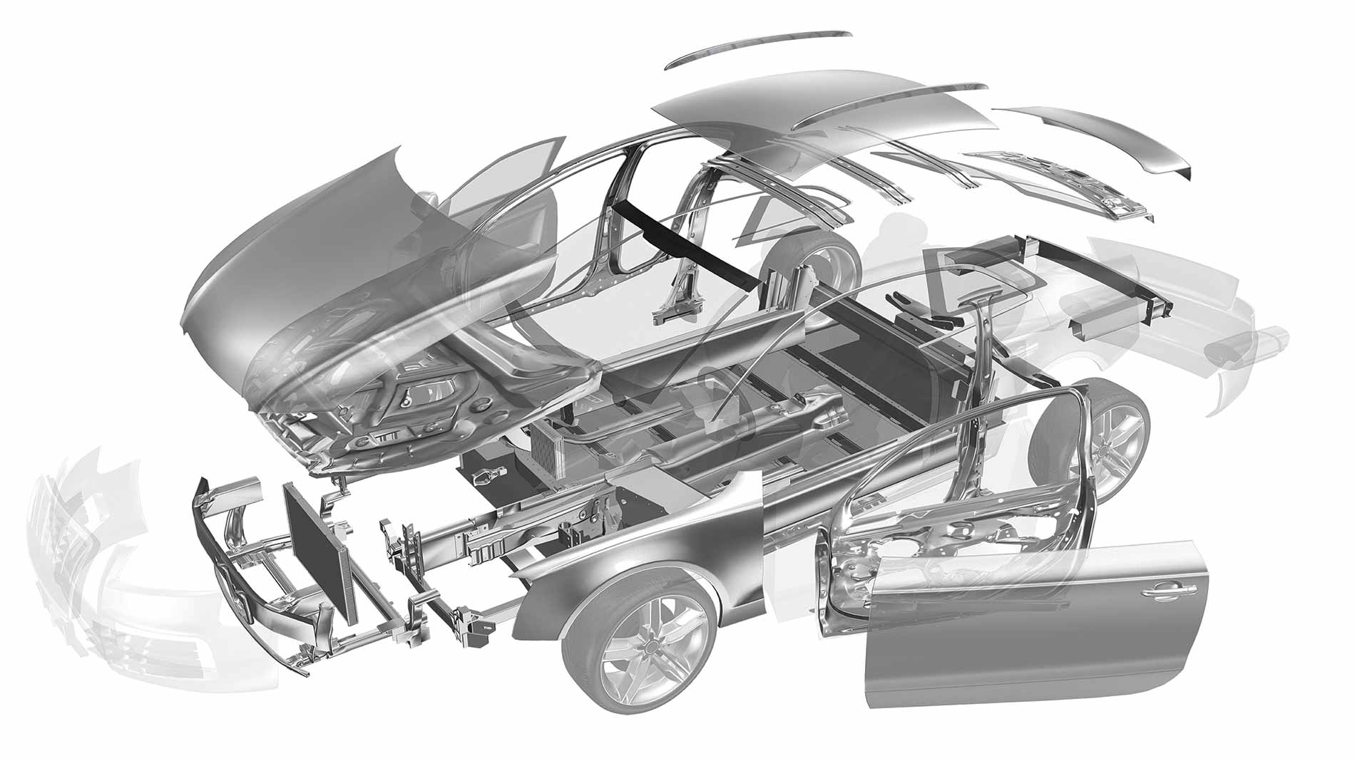 ENSTA Bretagne : pièces de structure et de carrosserie sur un véhicule