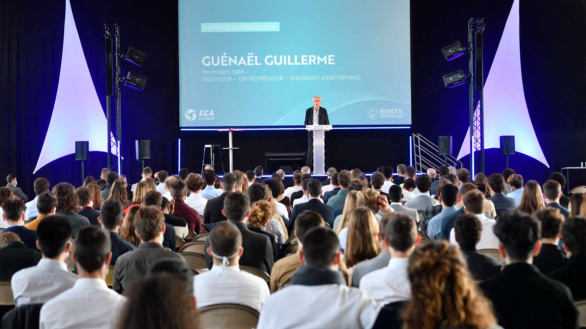 ENSTA Bretagne : Parrainage de la promotion 2022 par Guénaël Guillerme
