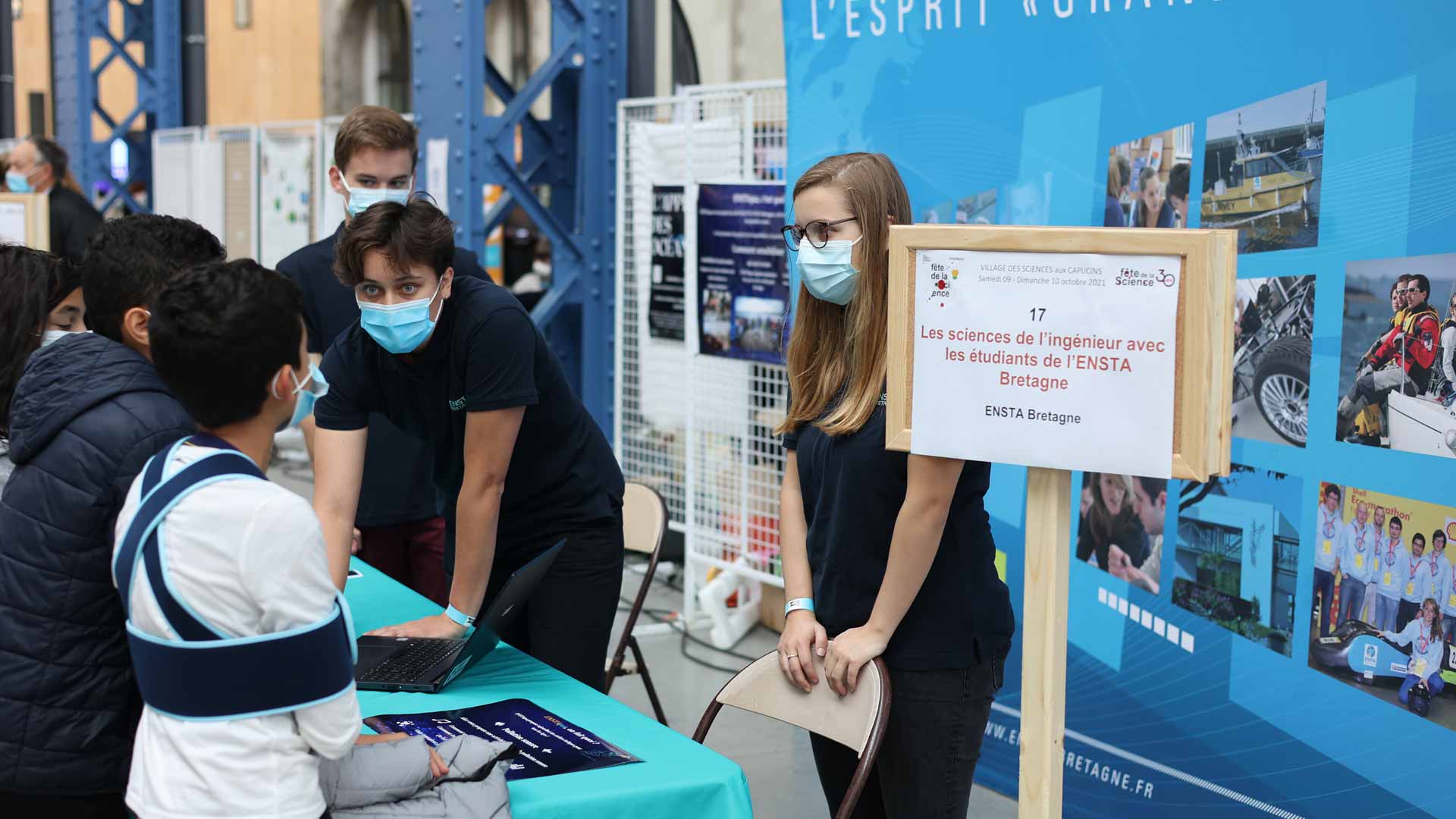 ENSTA Bretagne : participation du club ENSTAQUA de l'ENSTA Bretagne à la fête de la science 2021