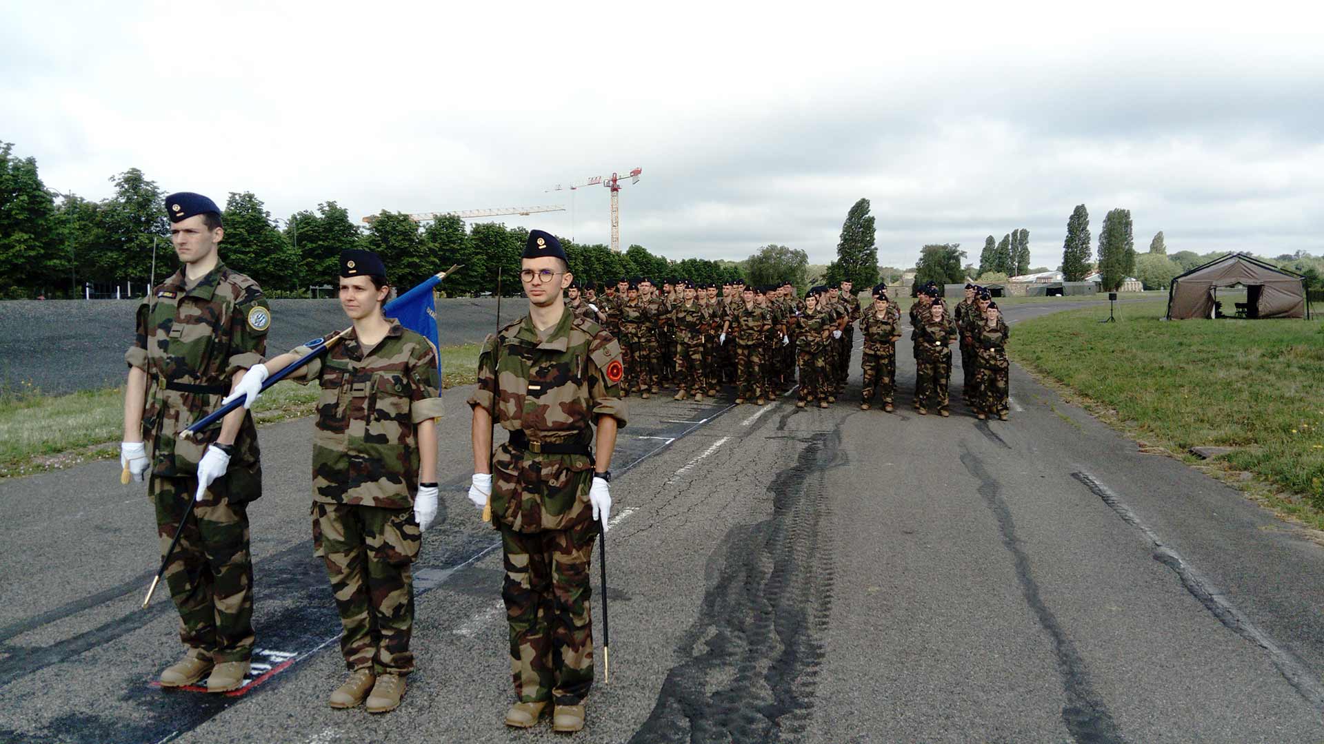 ENSTA Bretagne : Répétions du défilé du 14 juillet à Satory 