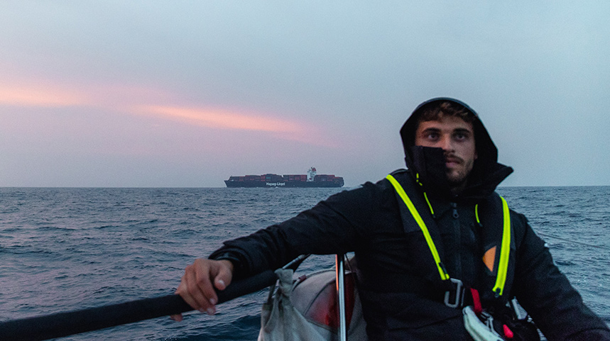 Etudiants passage du rail d’Ouessant 