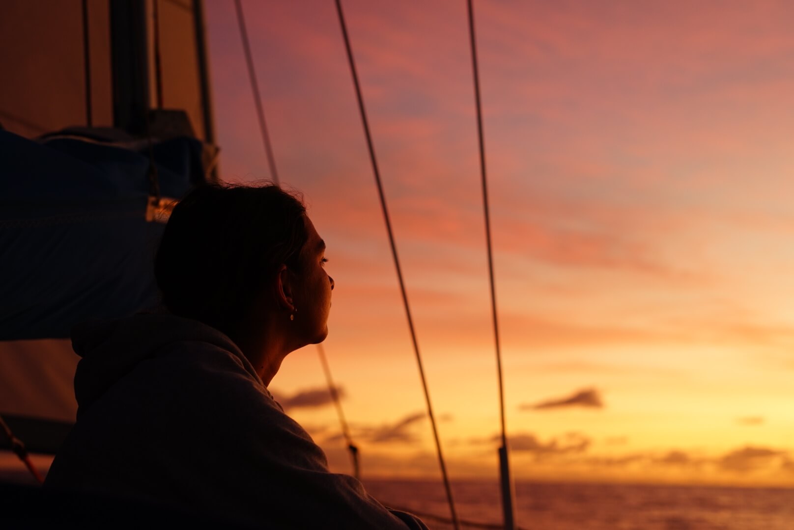 Le voyage à la voile permet de profiter de longs moments d'introspection