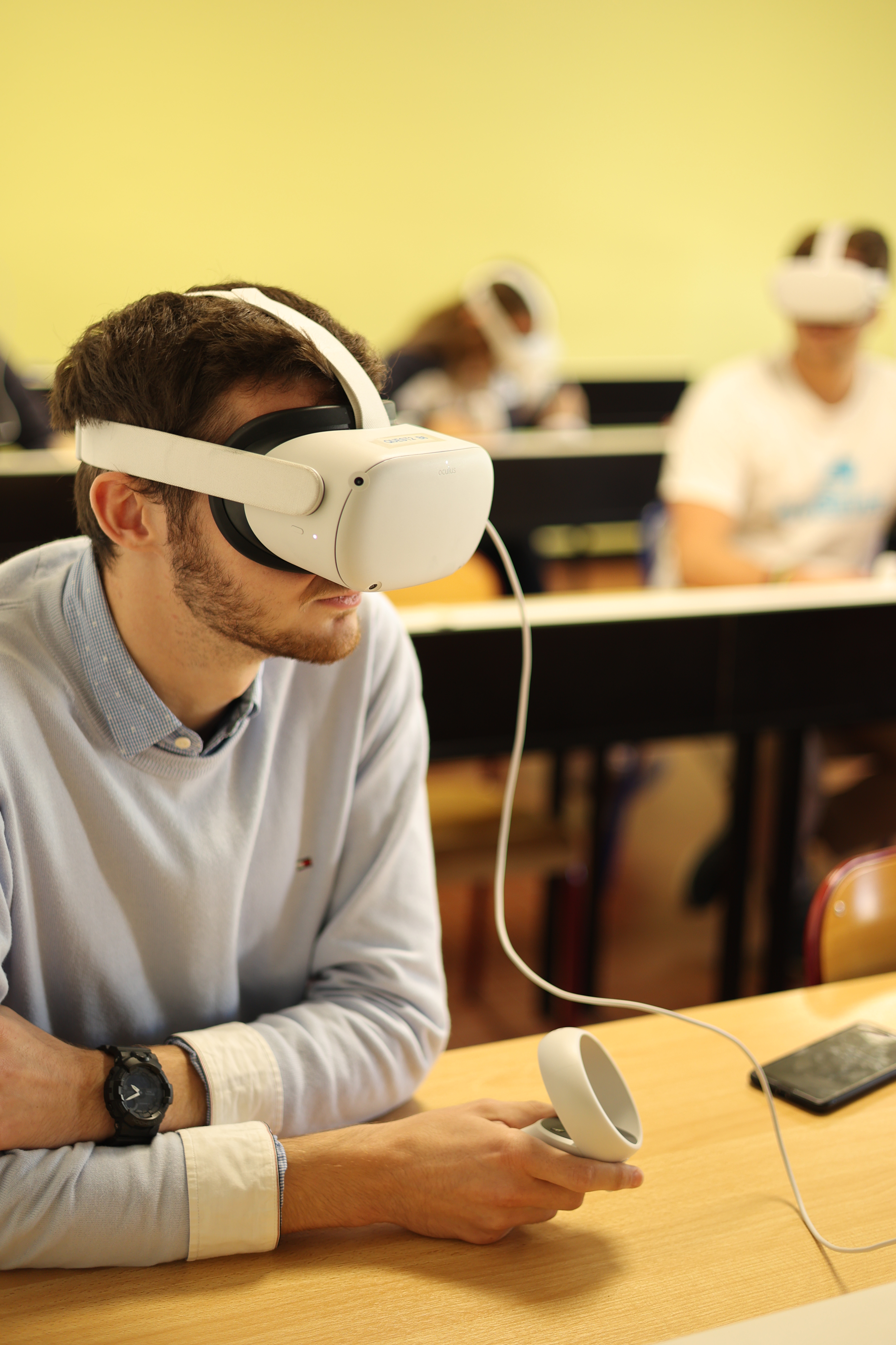 Utilisation des casques de réalité virtuelle par les élèves