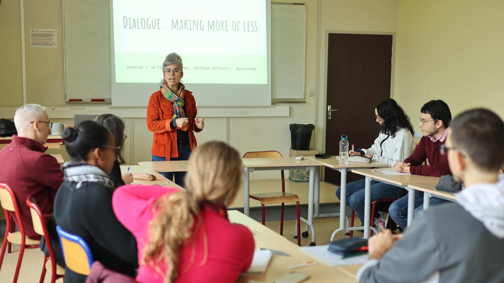 ENSTA Bretagne : atelier d'écriture sur les dialogues en français et en anglais