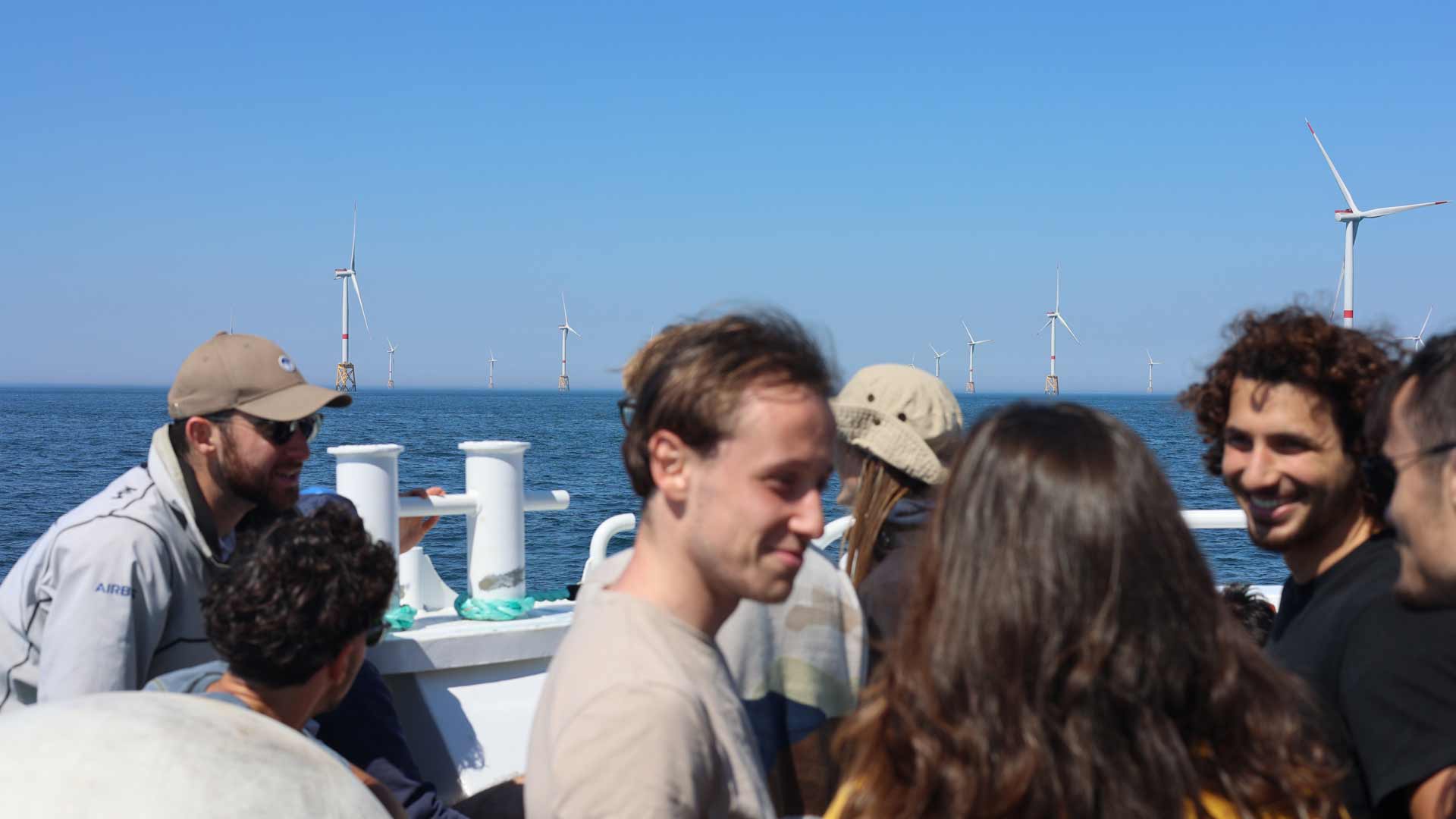 Visite en mer du parc éolien de St Brieux