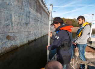 ENSTA Bretagne : mesures hydrographie lac de barrage de Guerlédan