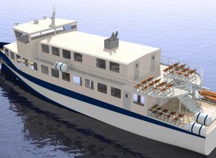 ENSTA Bretagne : boucle navire, projet d'architecture navale réalisé par un étudiant