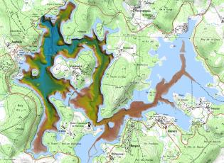 ENSTA Bretagne : carte marine du Lac de Vassiviere