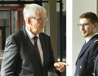 ENSTA Bretagne : visite Délégué général pour l'armement Joël Barre, octobre 2019