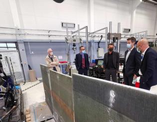 ENSTA Bretagne : Visite de Pierre Karleskind sur le campus ENSTA Bretagne, centre de recherche en mécanique