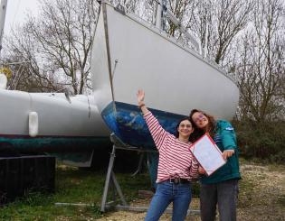 ENSTA Bretagne : Projet de 2 étudiants de tour de l'Atlantique nord à la voile