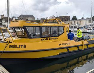ENSTA Bretagne : nouvelle vedette hydrographique "Mélité" pour l'enseignement et la recherche en hydrographie et océanographie