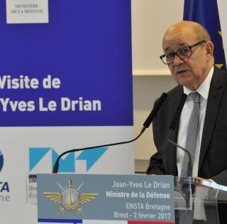 ENSTA Bretagne : discours de JY Le Drian, ministre de la Défense à l'occasion de la signature du partenariat stratégique entre ENSTA Bretagne et IMT Atlantique