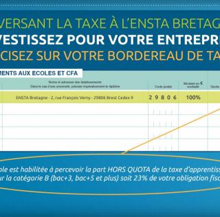 ENSTA Bretagne : Taxe d'apprentissage