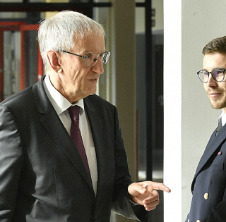 ENSTA Bretagne : visite Délégué général pour l'armement Joël Barre, octobre 2019