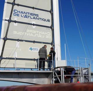 ENSTA Bretagne : projet de recherche Silenseas sur des voiles rigides