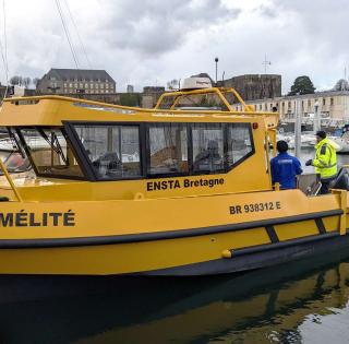 ENSTA Bretagne : nouvelle vedette hydrographique "Mélité" pour l'enseignement et la recherche en hydrographie et océanographie