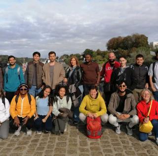 ENSTA Bretagne : groupe d'étudiants internationaux en visite à Morlaix
