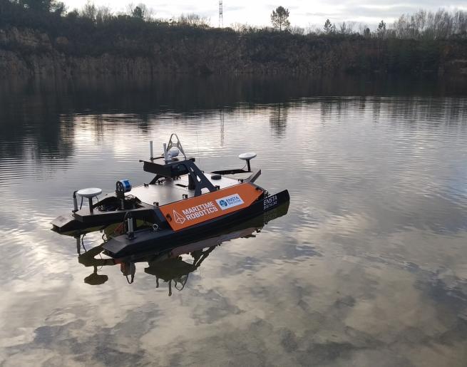 Le drone USV Otter a été testé sur le lac de Guerlédan