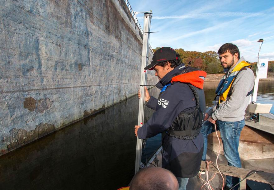 ENSTA Bretagne : mesures hydrographie lac de barrage de Guerlédan