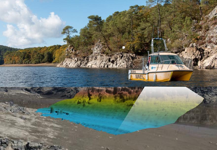 ENSTA Bretagne : Hydrographie, cartographie du fond du lac de Guerlédan