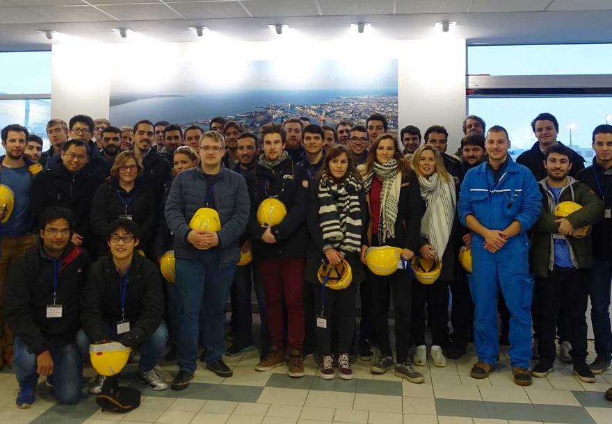 ENSTA Bretagne : les étudiants visitent l'entreprise Chantiers de l'Atlantique à St Nazaire